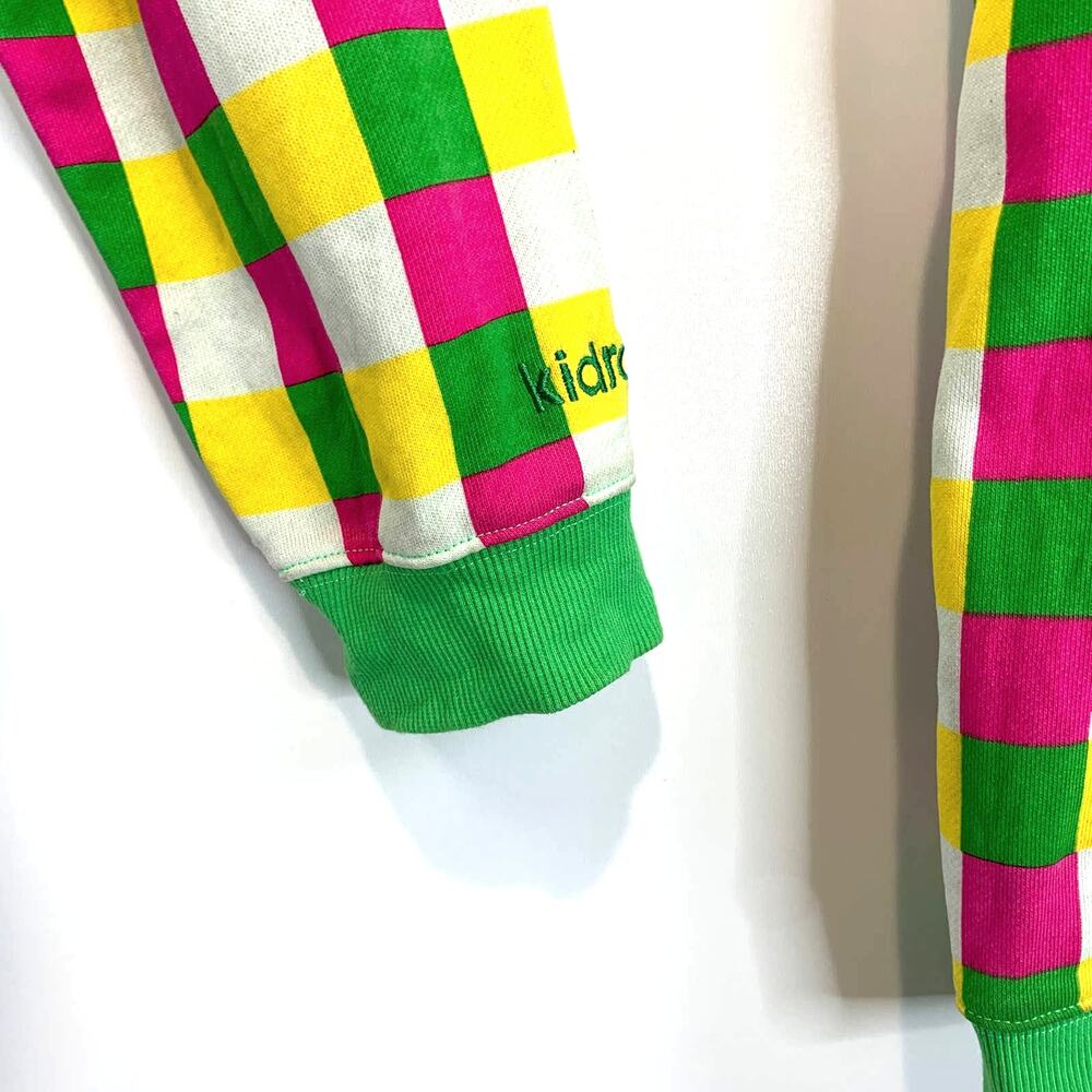 Kidrobot Check Gingham Print Button Cardigan Mult… - image 9